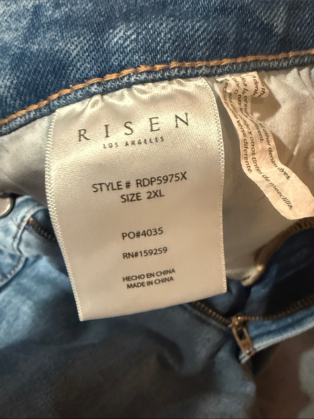 Plus 2x Risen Jeans Charleston Tummy Control Top High Rise Wide Leg - Picture 5 of 5